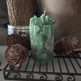 thumbnail image 2 of Crackling Pine Green Spruce Scented Pillar Candle, 2 of 3
