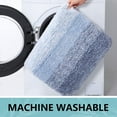thumbnail image 7 of Sortora Luxury Bathroom Rug Mat 24x36, Extra Soft and Absorbent Microfiber Bath Rugs, Non-Slip Plush Shaggy Bath Carpet, Machine Wash Dry, Bath Mats for Bathroom Floor, Tub and Shower, Blue, 7 of 7