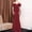 Wine, variant on Mother of Bride Dresses Sleeve Less Spaghetti Strap Maxi Dress Solid Color Middle Waist Elegant Wedding Guest Dresses for Women Zipper Slim Formal Evening Gowns