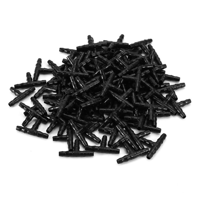 Yosoo 100PCS Sprinkler Irrigation T- Pipe Barb Hose Fitting Joiner Drip System