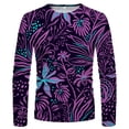 thumbnail image 4 of Meichang T-Shirt à Manches Longues Homme Graphique, T-Shirts Graphiques Tendance Imprimé Floral Col Rond Athlétique Manches Longues pour Homme, 4 of 4