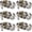 Brushed Nickel, variant on Black Interior Door Knobs, Matte Black Privacy Door Knob, Black Bedroom Door Knobs, Black Door Knobs Interior Bulk, Indoor Bathroom Door Knob(8 Pack, Matte Black)