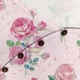 thumbnail image 3 of CLOOCL Women Blouse Pink Rose Printed Plus Size Shirts Mid Sleeve Summer Clothing, 3 of 6