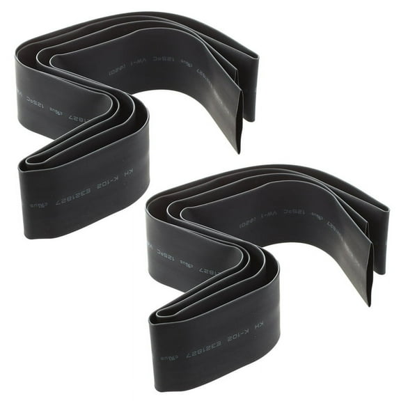 2pcs 20mm Black Heat Shrinkable Tube Shrink Tubing Sleeve Cable Wrap 1M