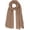 Brown, variant on Cotton Linen Crinkle Scarf for Women, 35x71 Inch Long Beach Shawl Wrap with Fringe, Lightweight Summer Hijab and Travel Stole