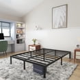 thumbnail image 3 of COMASACH King Bed Frame Heavy Duty,14" Black Metal Platform Bed Frame,Sturdy Steel Frame,Support up to 3500lbs,No Box Spring Needed,Noise-Free,Easy Assembly, 3 of 4