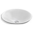 thumbnail image 2 of Kohler 7806-96 17.75 in. Round Drop-In Bathroom Sink with No Overflow - Biscuit, 2 of 8