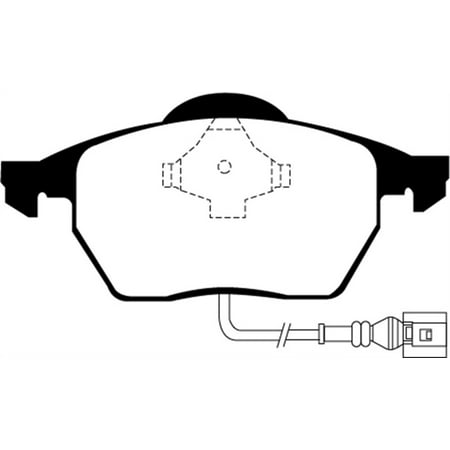 Volkswagen Beetle Front Brake - EBC 99-05 Volkswagen Beetle 1.8 Turbo Greenstuff Front Brake Pads