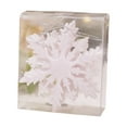 thumbnail image 3 of Adornos navideños colgantes de copos de nieve, 6 unidades multifuncionales para fiestas de temporada Blanco, 3 of 9