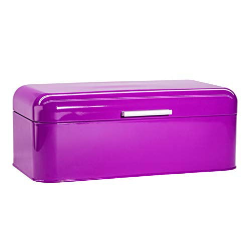 Bonus Recipe EBook Bagels Extra Large Storage Container for Loaves Large White Bread Box Chips & More: 16.5 x 8.9 x 6.5