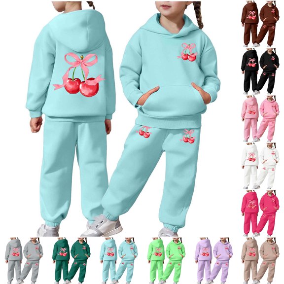 MuXiKeJi Clothes Toddler Baby Girl Clothes Fall Letter Print Long Sleeve Soft Hooded Sweatshirt and Jogger Sweatpants Clothing Tees Shorts Clothing Sets