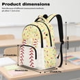 thumbnail image 6 of Bulopur Yellow Baseball Print Kids Backpack Set 4 Pcs Durable Waterproof Kids School Bag with Lunch Box, Pencil Case and Water Bottle Cover for Sport Theme Kids, 6 of 7