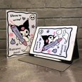 thumbnail image 1 of Kawaii Sanrio HelloKitty Kuromi Ipad Protective Case Cartoon with Pen Slot Book Style All Inclusive Anti Fall Protective Case Gift Festivals, 1 of 7