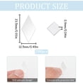 thumbnail image 2 of 1 Box 200pcs 1x0.5in Small Mirror Tiles Bulk Plastic Mirror Sticker Rhombus Shape Self Adhesive Mirror Stickers Mosaic Tiles Sheet for Home Travelling Wall Decoation DIY Arts Crafts Projects Silver, 2 of 6