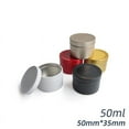 thumbnail image 4 of 10pcs 1.7oz Metal Round Tins Aluminum Empty Candle Tins with Screw Lid for Salve, Spices or Candles, 4 of 6