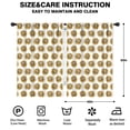 thumbnail image 2 of Blackout Kids Curtains,White Sunflower Pattern Childrens Insulated Curtains Set Of 2,Bedroom Essentials,Toddler Room Decor 42"x63", 2 of 5