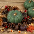 thumbnail image 6 of SMKE Artificial Pumpkins Set 12 Pcs Assorted Small Pumpkins Realistic Fall Decorative Pumpkins For Halloween Thanksgiving Home Kitchen Table Garden Outdoor&nbsp;Faux Pumpkins Bulk Fake Pumpkins, 6 of 8