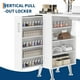 thumbnail image 2 of Yeshouse Mesa de manicura con reposamuñecas de cristal, colector de polvo eléctrico, cajones y armario, estación de trabajo ideal para salón de belleza y técnicos de uñas, 2 of 8