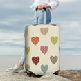 thumbnail image 4 of Wukai Heart Polka Dot Elastic Luggage Cover: Personalized Protection for Your Suitcase - Fits 19~29-inch, Washable & Durable Travel Companion-, 4 of 8
