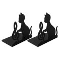 thumbnail image 1 of 1 Pair Cat Shape Book Holder Creative Bookend Book Organizer for Home Office, 1 of 4