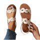 thumbnail image 5 of Karight Womens Wide Width Flat Sole Sandals with Elastic Straps for Comfortable Fit Roman Style Beach Wear, 5 of 9