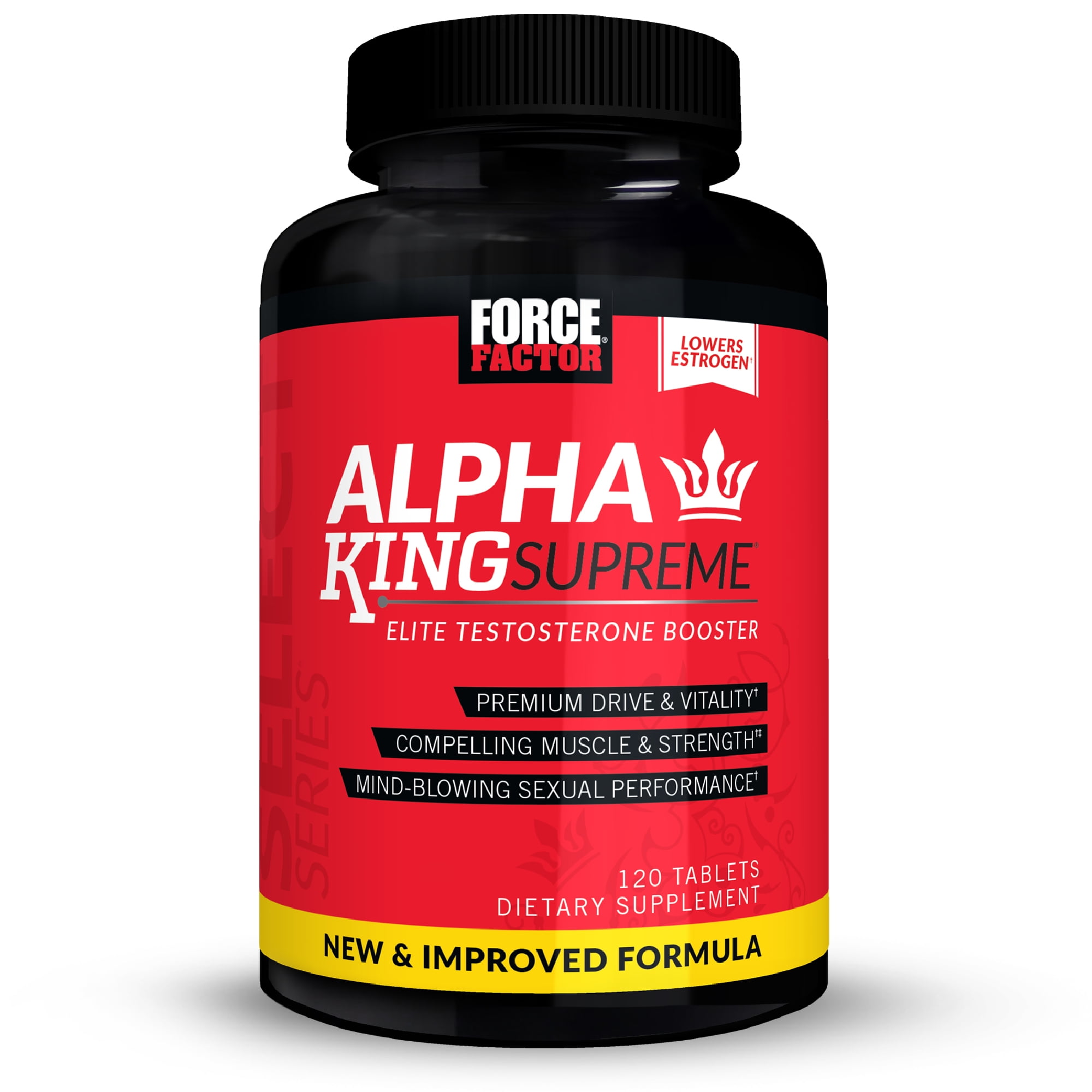 Force Factor Alpha King Supreme New & Improved Testosterone Booster for