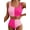 AC Pink Color Block, variant on Eytino Women's Bikini Sets Bikinis for Women Two Piece Swimsuits Scrunch Square Neck High Waisted Bathing Suits Color Block Bikini Swimsuits Beach Swimwear Blue Color Block S