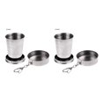 thumbnail image 4 of Advancent Taza de agua plegable de acero inoxidable, taza plegable para acampar, suministros para beber al aire libre Type1 NO1 Advancent CBP174511, 4 of 6