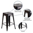 thumbnail image 5 of Home Square 24" Counter Stool in Black and Antique Gold - Set of 2, 5 of 10