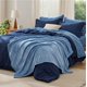 thumbnail image 1 of Juego de Edredón Bedsure Twin en Azul Marino con 6 Piezas, 1 of 8