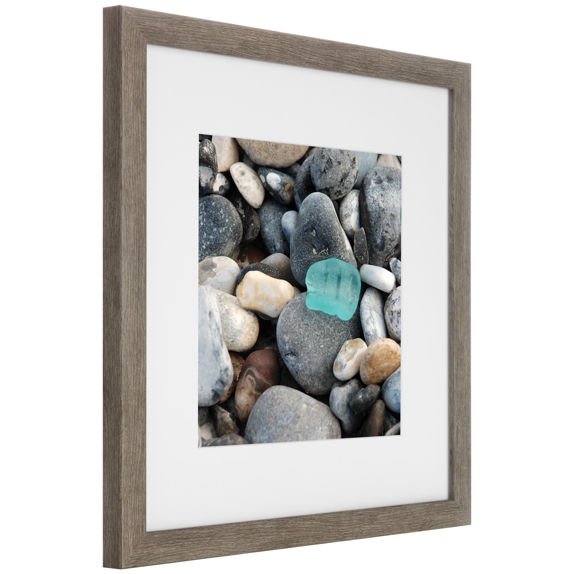Instapoints 9 Piece Gallery Wall 8" x 8" Picture Frame Set with Decorative Art Prints & Hanging Template