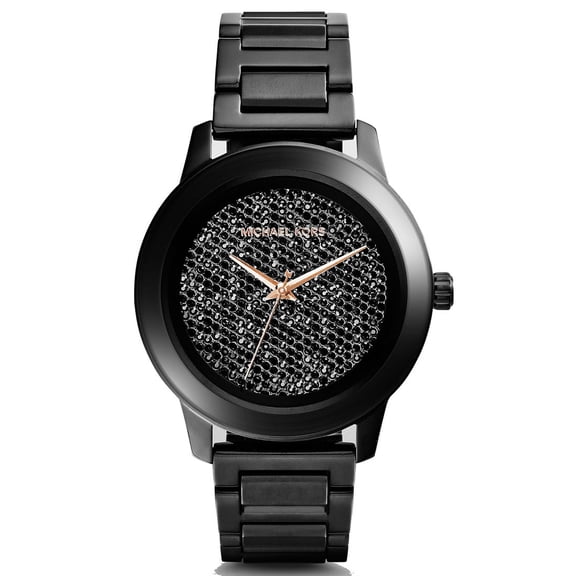 Ladies Kinley Pav? Black Stainless Steel Watch MK5999