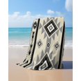 thumbnail image 4 of Brown Aztecs Beach Towels Oversized Super Absorbent, Southwestern Stripe Native American Boho Lightweight Bath Towel Quick Dry Sets For Bathroom/Pool/Rv Camping/Beach Play/Gym Room/Picnic 35"x70", 4 of 8
