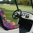 thumbnail image 4 of Binienty Tropical Palm Tree Golf Cart Seat Towel for 2/4 Person Seats Universal Golf Cart Seat Cover Blanket Cushion Covers for EZGO TXT RXV/Club Car DS Precedent, 4 of 8