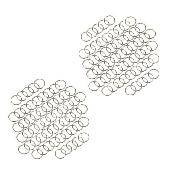 2024 TOP! 120 Pcs 20mm Outside Dia Universal Split Key Rings Keychain Holders