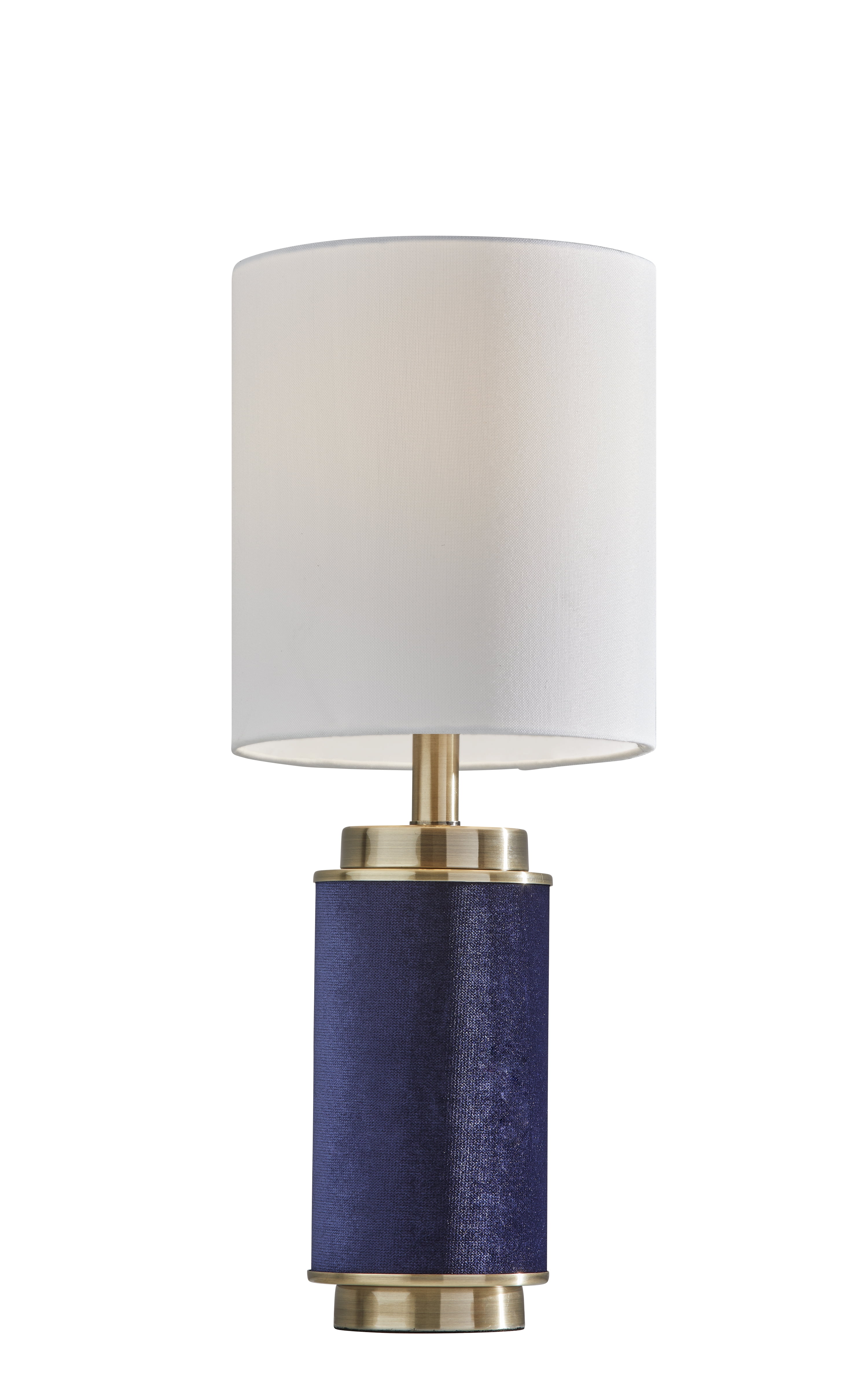 Adesso Marsha Table Lamp Antique Brass, Navy Blue And Gold Table Lamps