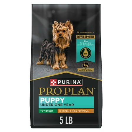 Purina Pro Plan High Protein Toy Breed Puppy Food DHA Chicken and Rice Formula