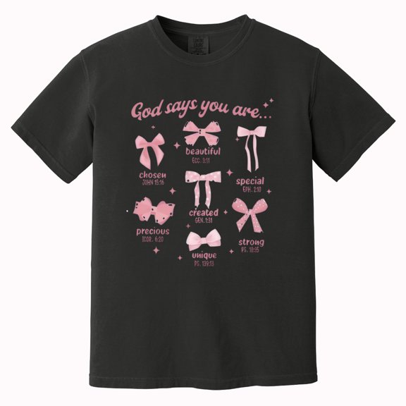 Unisex T-Shirt Faith Message "God Says You Are" Meaningful Gift Women's T-Shirt