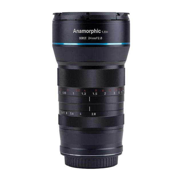 SIRUI Lente Anamórfica de 24 mm F2.8 1.33X APS-C Lente de cámara para Montaje MTT, Azul Flare