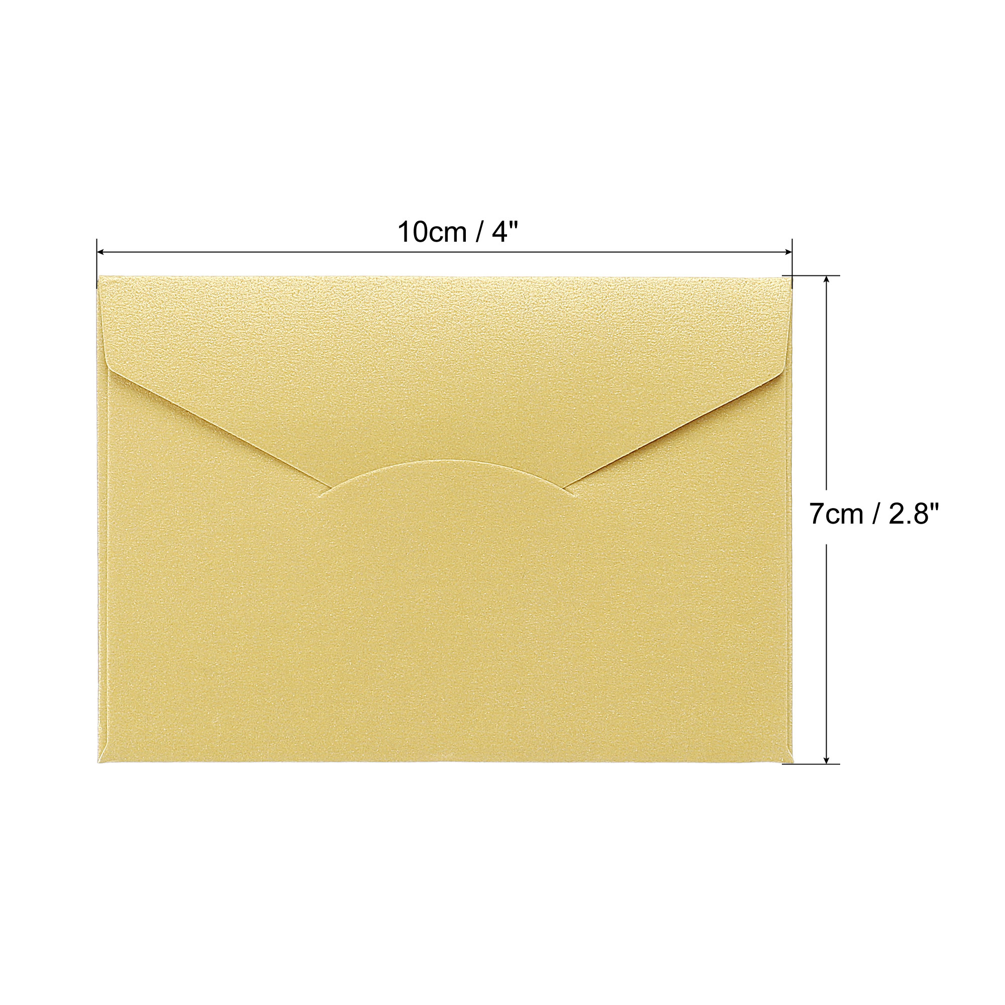 Unique Bargains V Flap Envelopes Invitation Envelope Gold Beige