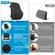 thumbnail image 5 of Almohada de apoyo Lumbar QUTOOL para el coche de la silla de la oficina, cojín trasero de espuma de la memoria ergonómica, respaldo de cuña, negro, 5 of 9