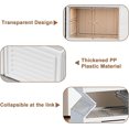 thumbnail image 4 of Portable Shoe Rack Organizer for Closet Entryway, Stackable Sneaker Storage Shoe Cabinet With Magnetic Clear Door, Large Plastic Storage Containers Bins With Lids，9-Tier, 4 of 7