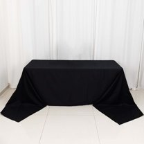 Efavormart 90x156" Rectangle Tablelinens Commercial grade 100% Cotton Tablecloth For Wedding Party Home Decor - Black