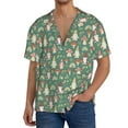 thumbnail image 3 of Fotbe Mushrooms And Rainbows print Short Sleeve Button Down Shirts for Men Casual Summer Beach Wrinkle Free Shirt-XX-Large, 3 of 7