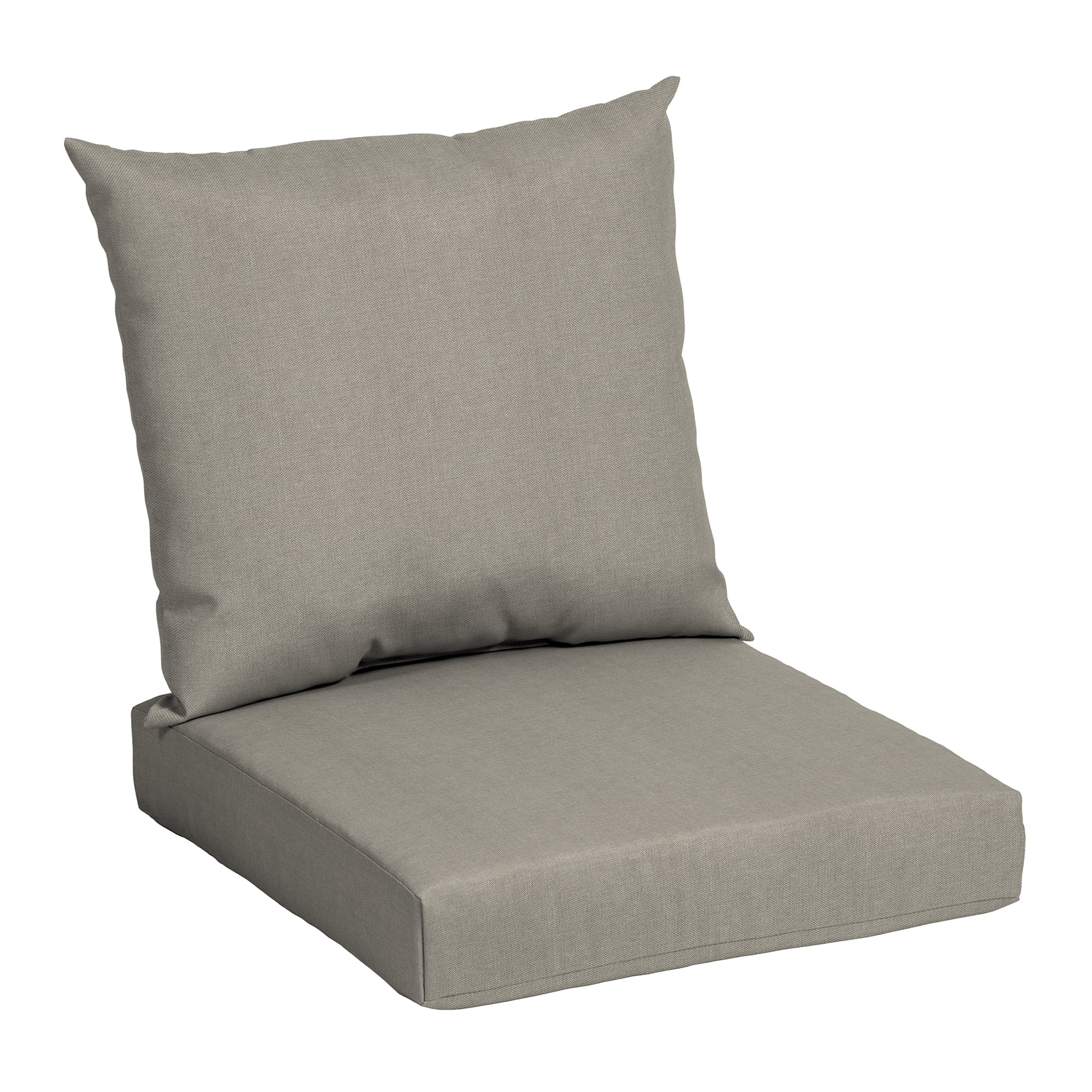 (2 pack) Mainstays 45"L x 22.75"W Tan Rectangle Outdoor 2-Piece Deep Seat Cushion
