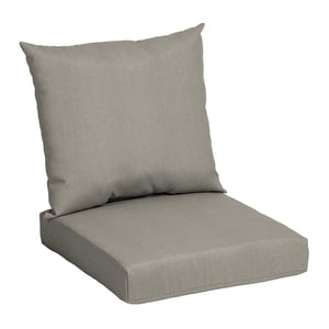 Mainstays Tan Rectangle 2-Piece Deep Seat Cushion Set