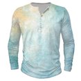 thumbnail image 4 of LEBONYARD Mens Shirts Long Sleeve,Mens Clothing Sale,Men's Halloween Printed Long Sleeved Round Neck Top Light Blue XL, 4 of 4
