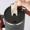 thumbnail image 6 of Stainless Steel Tumbler with Lid 430ml, Double Wall Vacuum Insulated Travel Coffee Mug, Thermal Cup for Hot & Cold Beverages, Leak Proof Flip Lid, Office Tea Cup for Car, Camping, Gift(Gray), 6 of 6