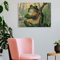 thumbnail image 3 of Fenyluxe Frog Theme Canvas Wall Art Print Ready To Hang Room Home Decor 16x12in, 3 of 6