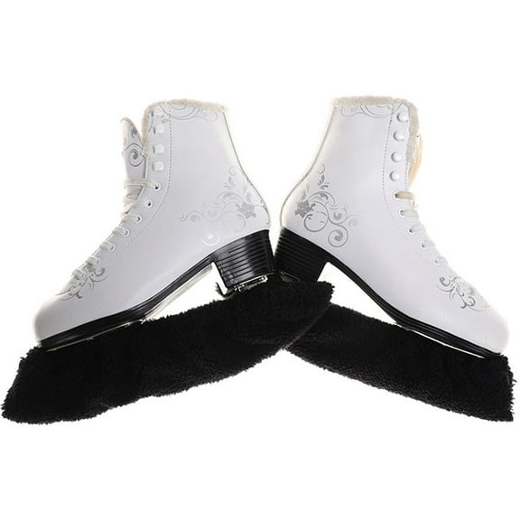 SWETRACE 1Pair Black Elastic Covers for Skate Blades Protecting Figure Ice Skates from Nicks and Rust